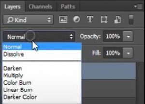 Change blend mode in photoshop