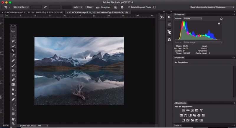 Perspective & Panoramic Blending for Landscape Photography
