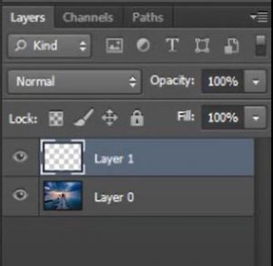 add a new layer in photoshop