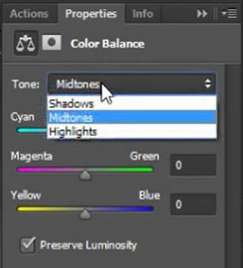 colour balance tone
