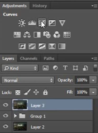 how to add a curves layer