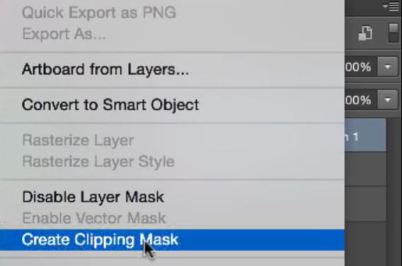 create clipping mask