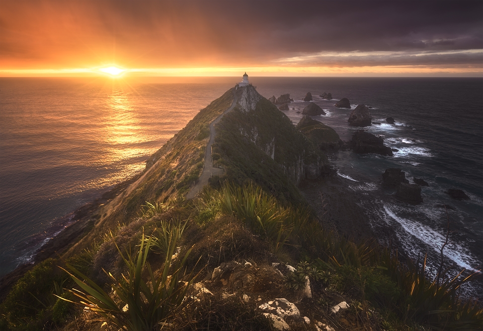 sunrise at Nugget point
