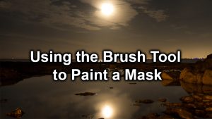 Refine mask using the brush tool