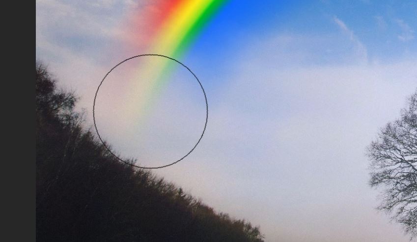 make a rainbow using photoshop